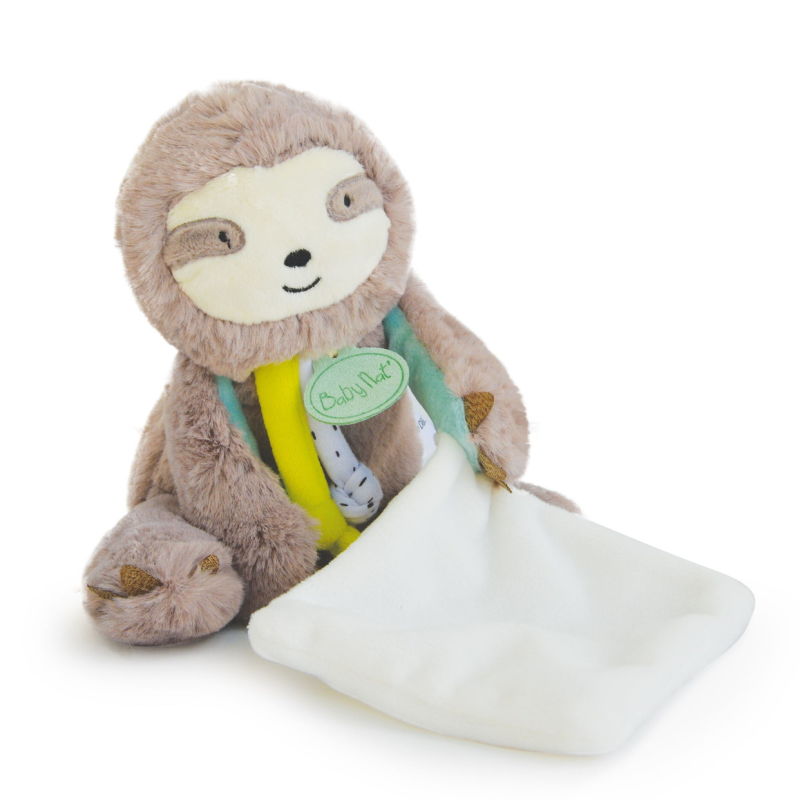  - little travelers - soft toy sloth brown green 22 cm 